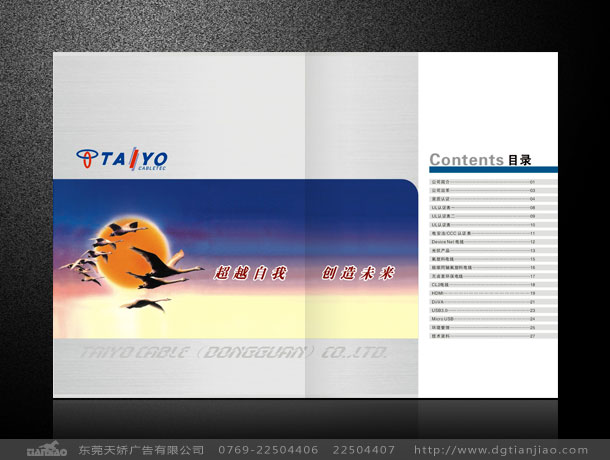 電線畫冊設計、電線彩頁設計